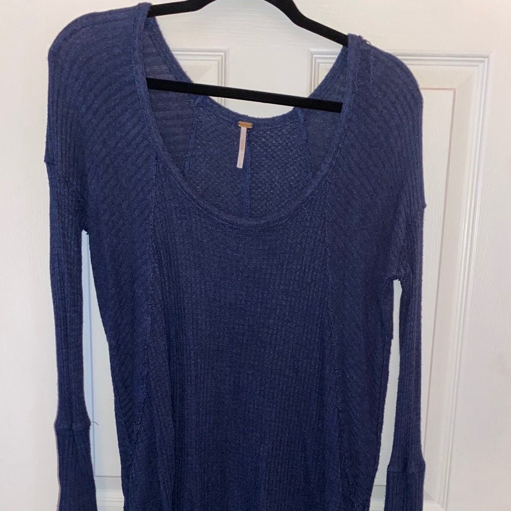 Blue Free People Sweater
